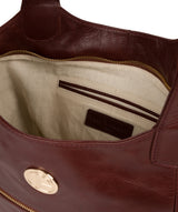 'Mimosa' Chestnut Leather Tote Bag image 4