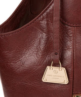 'Mimosa' Chestnut Leather Tote Bag image 6