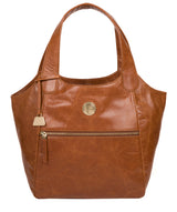 'Mimosa' Hazelnut Leather Tote Bag image 1