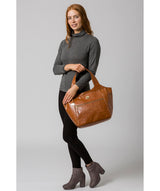 'Mimosa' Hazelnut Leather Tote Bag image 2