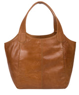 'Mimosa' Saddle Tan Leather Tote Bag image 3