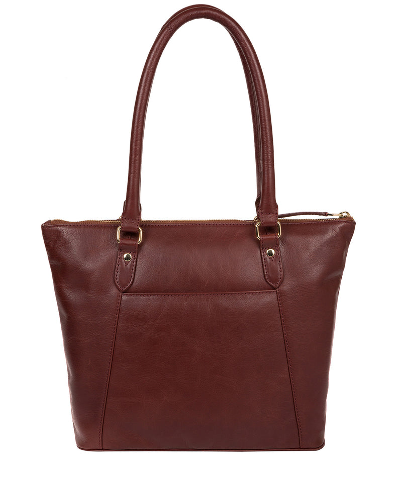 'Violet' Chestnut Leather Tote Bag image 3