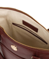 'Violet' Chestnut Leather Tote Bag image 4
