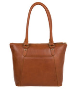 'Violet' Hazelnut Leather Tote Bag Pure Luxuries London