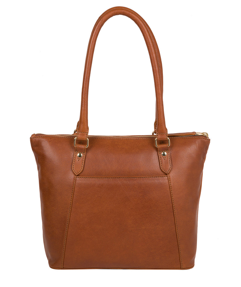 'Violet' Hazelnut Leather Tote Bag Pure Luxuries London