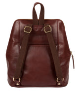 'Verbena' Chestnut Leather Backpack image 3