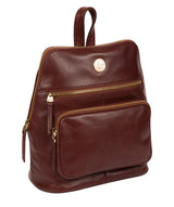 'Verbena' Chestnut Leather Backpack image 5