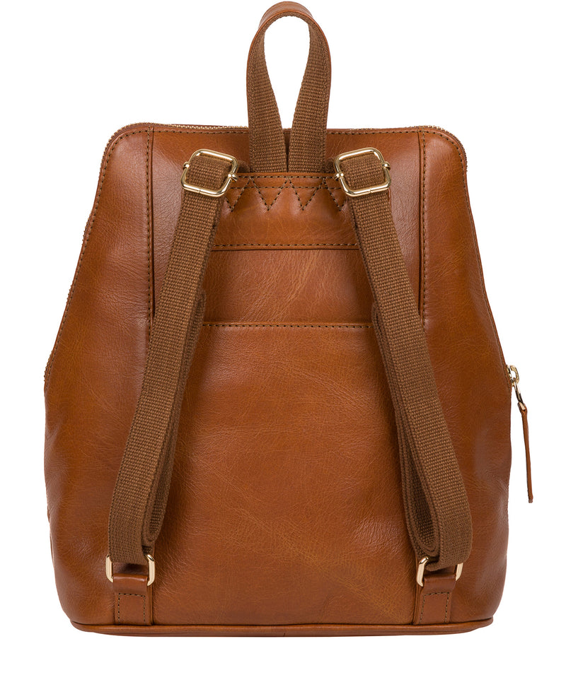 'Verbena' Hazelnut Leather Backpack image 3
