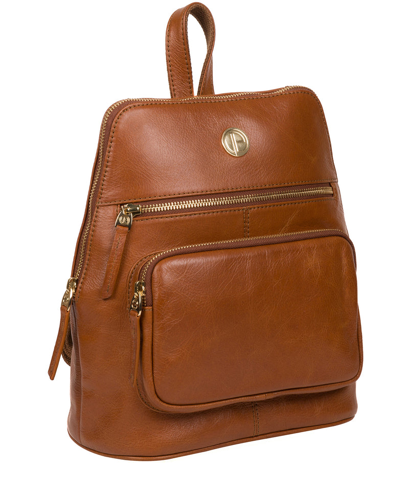'Verbena' Hazelnut Leather Backpack image 5