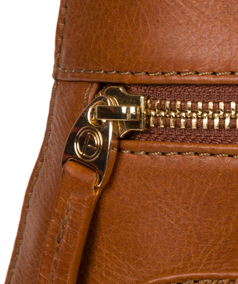 'Verbena' Hazelnut Leather Backpack image 6