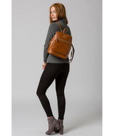 'Verbena' Hazelnut Leather Backpack image 2