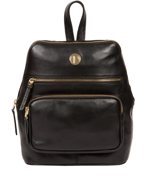 Pure Luxuries London Verbena Leather Backpack Bloomsbury Collection 11x11x5 inch Chestnut Leather Backpack  main image 4