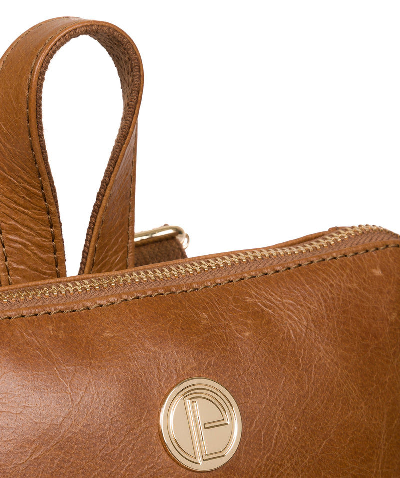 'Verbena' Saddle Tan Leather Backpack image 6