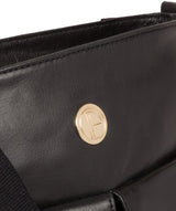 'Azalea' Jet Black Leather Cross Body Bag image 7