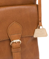 'Azalea' Saddle Tan Leather Cross Body Bag image 6