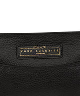 'Epworth' Black & Gold Leather Handbag image 6