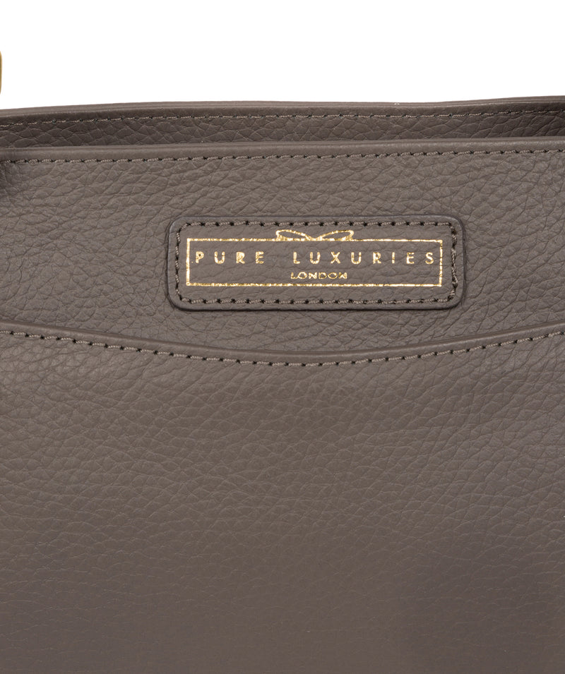 'Epworth' Grey Leather Handbag image 6