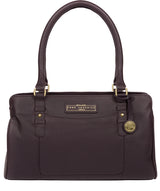 'Epworth' Plum Leather Handbag image 1