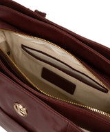 'Fleur' Chestnut Leather Handbag image 4