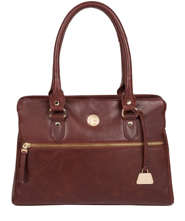 'Poppy' Chestnut Leather Handbag