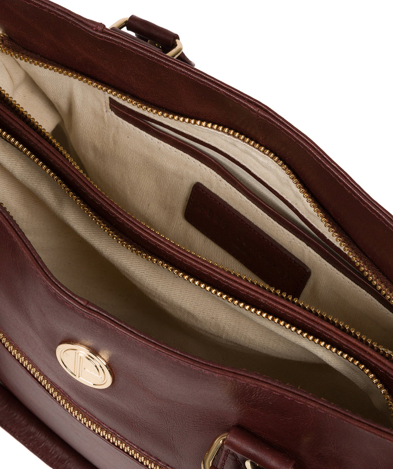 'Poppy' Chestnut Leather Handbag image 4
