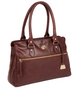 'Poppy' Chestnut Leather Handbag image 5