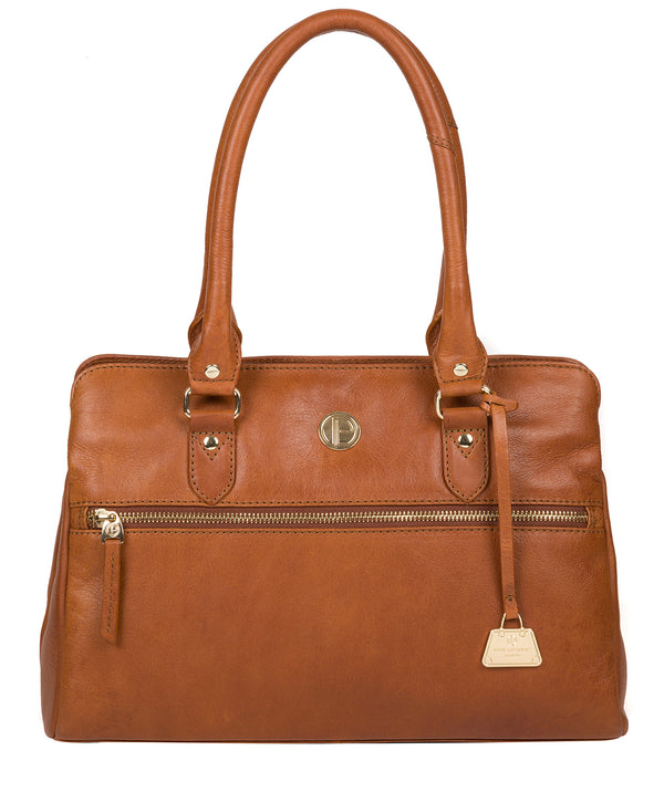 'Poppy' Hazelnut Leather Handbag image 1