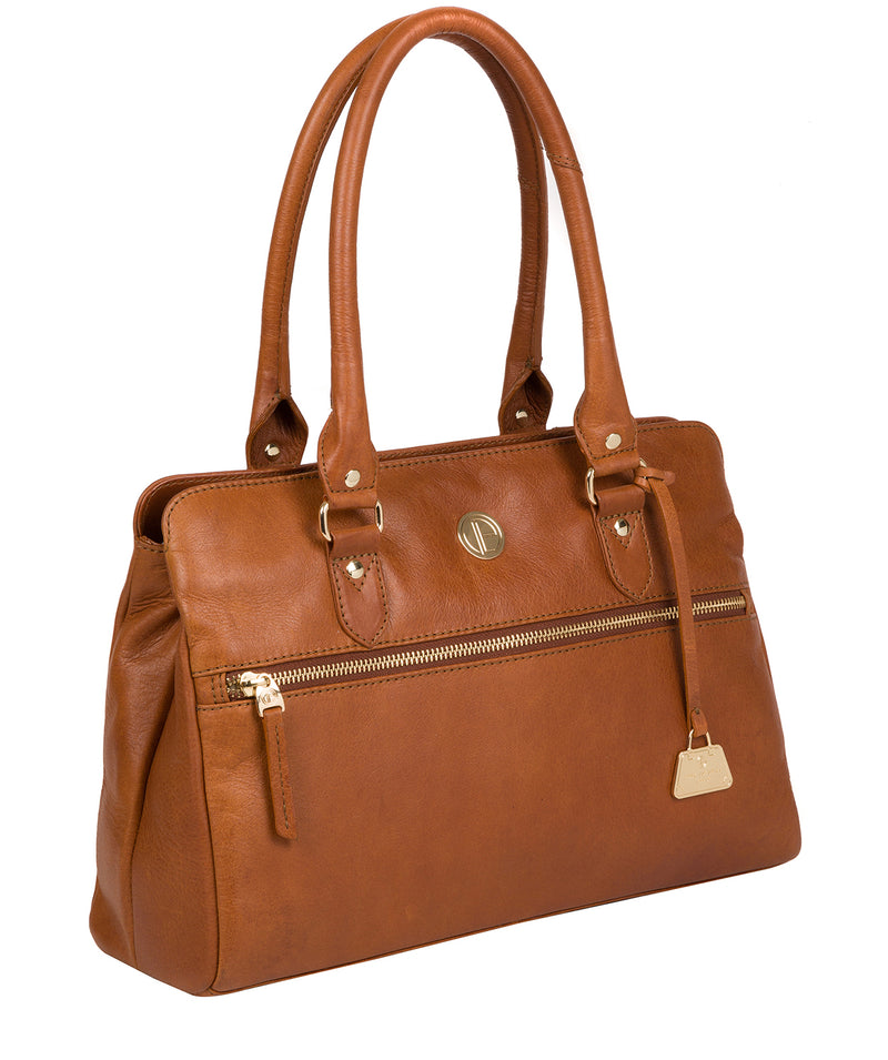 'Poppy' Hazelnut Leather Handbag image 5