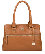'Poppy' Saddle Tan Leather Handbag image 1
