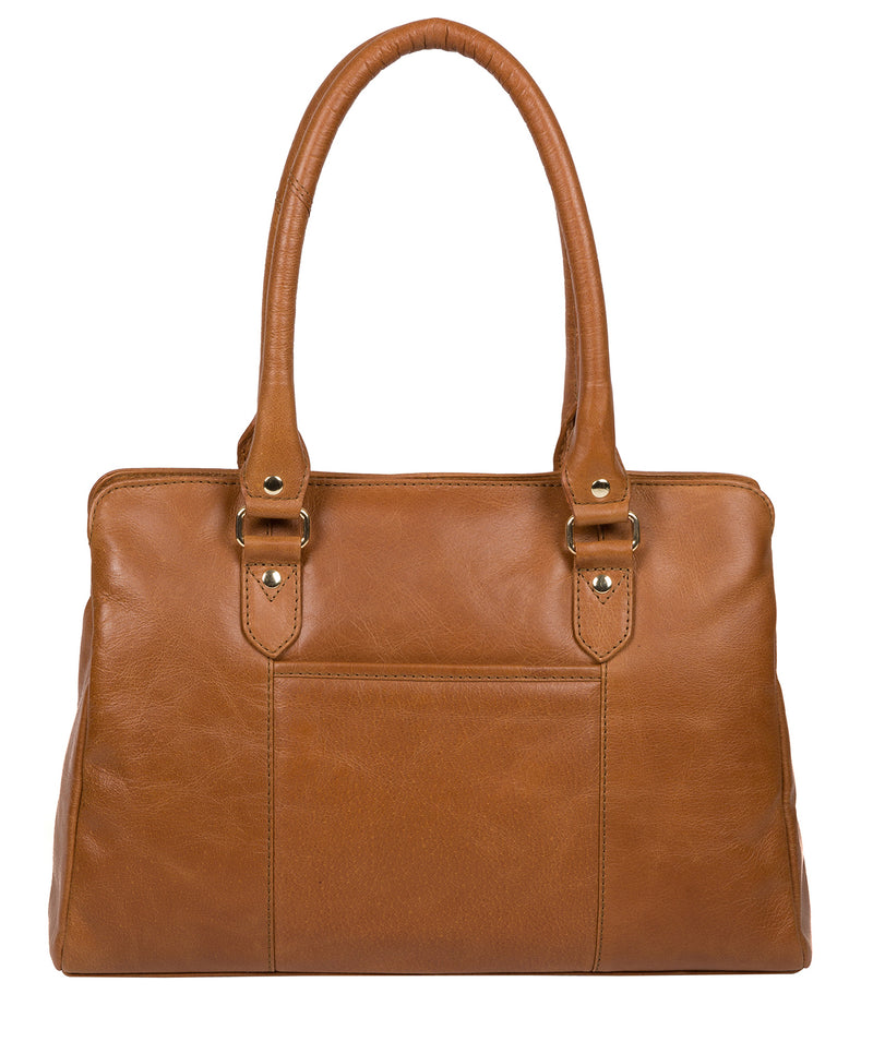 'Poppy' Saddle Tan Leather Handbag image 3