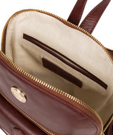 'Zinnia' Chestnut Leather Backpack image 4