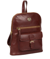 'Zinnia' Chestnut Leather Backpack image 5