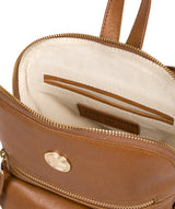 'Zinnia' Saddle Tan Leather Backpack image 4