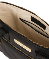 'Faye' Black Leather Tote Bag image 4