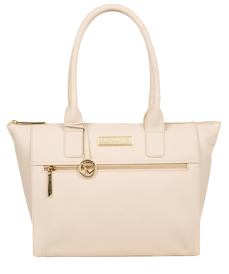 'Faye' Frappe Leather Tote Bag image 1