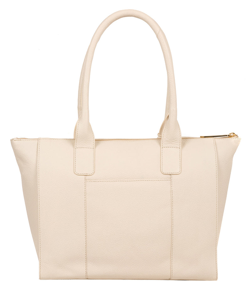 'Faye' Frappe Leather Tote Bag image 3