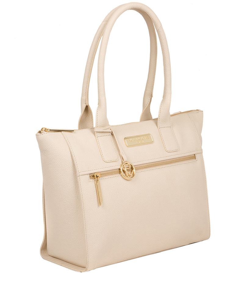 'Faye' Frappe Leather Tote Bag image 5