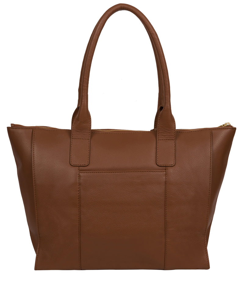 Tan Leather Tote Bag 'Faye' by Pure Luxuries – Pure Luxuries London