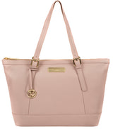 'Emily' Blush Pink Leather Tote Bag image 1