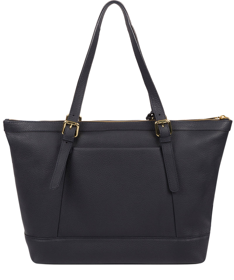 'Emily' Navy Leather Tote Bag image 3
