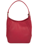 'Abigail' Berry Red Leather Shoulder Bag image 3