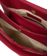 'Abigail' Berry Red Leather Shoulder Bag image 6