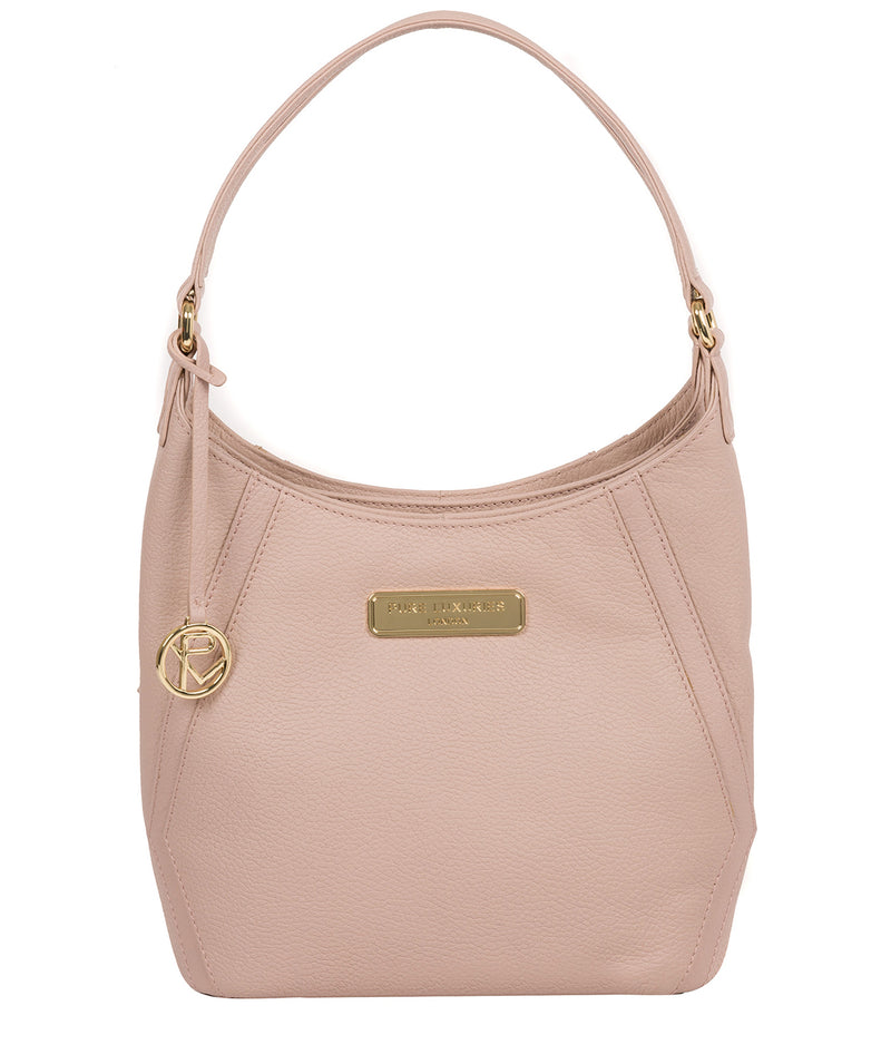'Abigail' Blush Pink Leather Shoulder Bag image 1