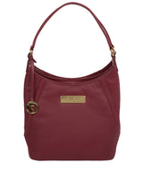 'Abigail' Pomergranate Leather Shoulder Bag image 1