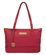 'Keira' Berry Red Leather Handbag