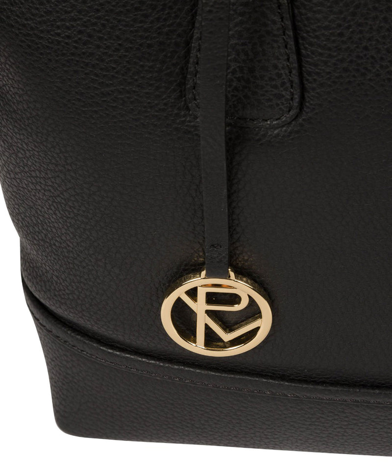 'Keira' Black Leather Handbag