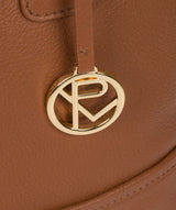 'Keira' Tan Leather Tote Bag image 6