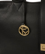 'Annabelle' Black Leather Tote Bag Pure Luxuries London