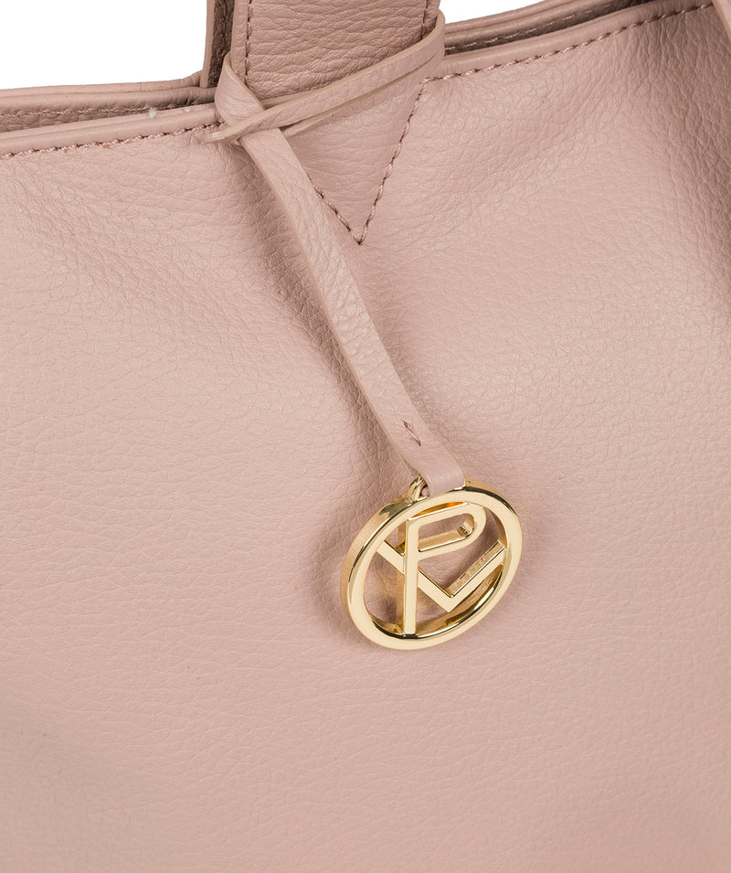'Annabelle' Blush Pink Leather Tote Bag image 6