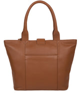 'Annabelle' Tan Leather Tote Bag image 3